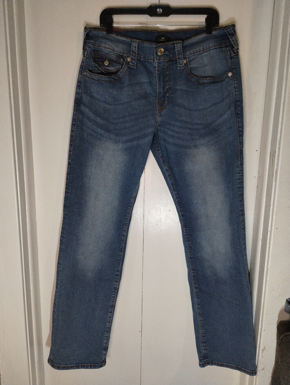 True Religion Men's Medium Blue Straight Jeans